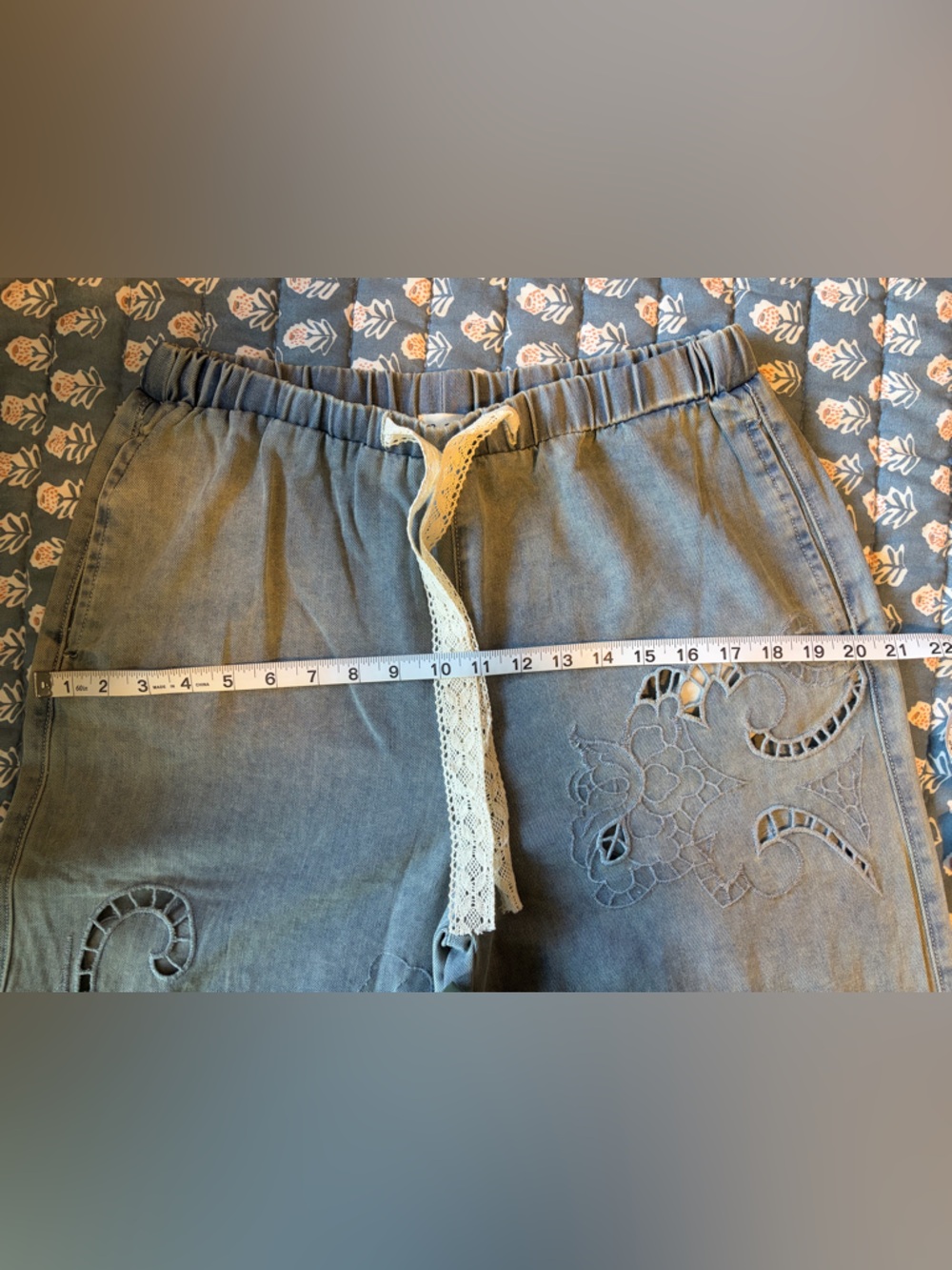 🖤 POL Vintage Wash Outseam Woven Twill Wide Pants – NWT – Size Medium - Picture 10 of 11
